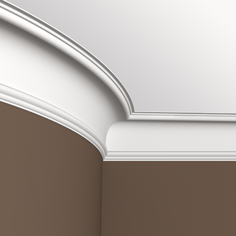 Плинтус потолочный без орнамента Гибкий 1.50.180F в Казани