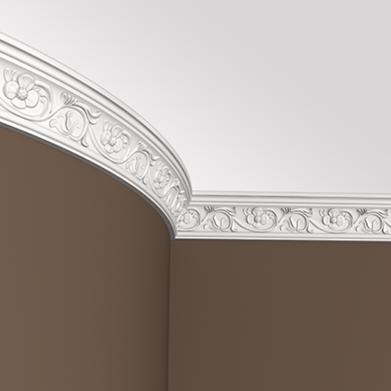 потолочный плинтус с орнаментом 1.50.181 гибкий в Казани
