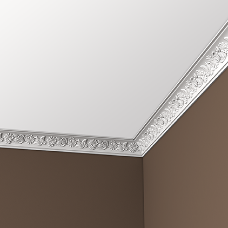 потолочный плинтус с орнаментом 1.50.188 гибкий в Казани