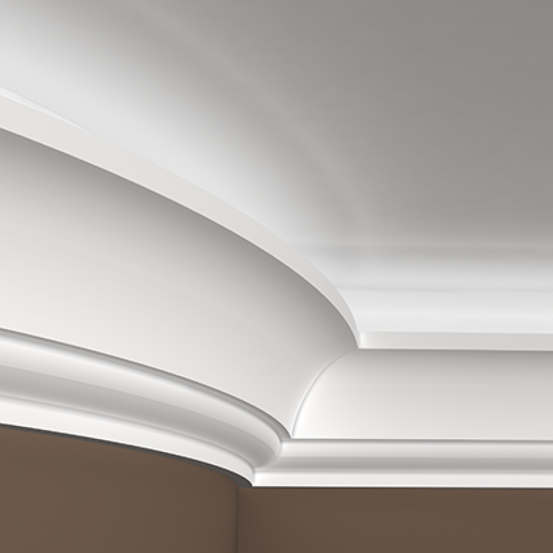Плинтус потолочный без орнамента Гибкий 1.50.221F в Казани