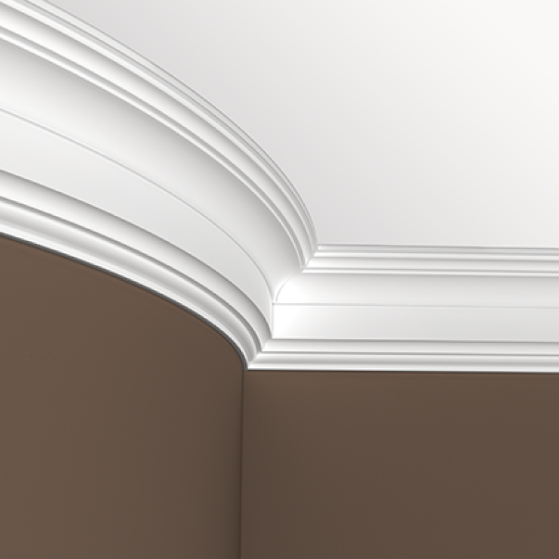 Плинтус потолочный без орнамента Гибкий 1.50.254F в Казани