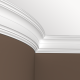 Плинтус потолочный без орнамента Гибкий 1.50.254F в Казани