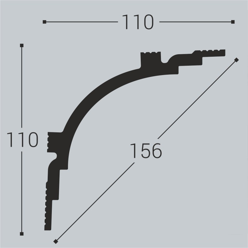 Карниз К14 110-110 в Казани