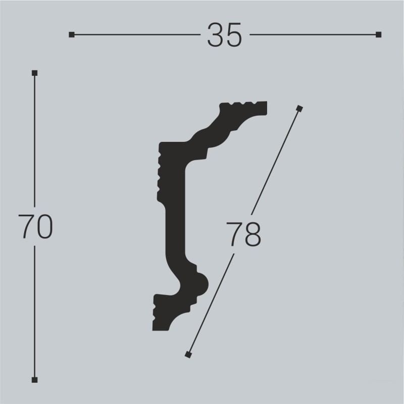Карниз К5 70-35 в Казани
