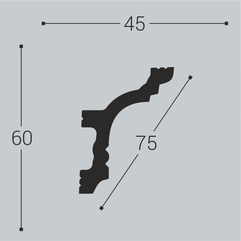 Карниз К9 60-45 в Казани