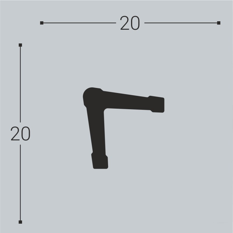 Уголок из Дюрополимера У1 20-20  в Казани