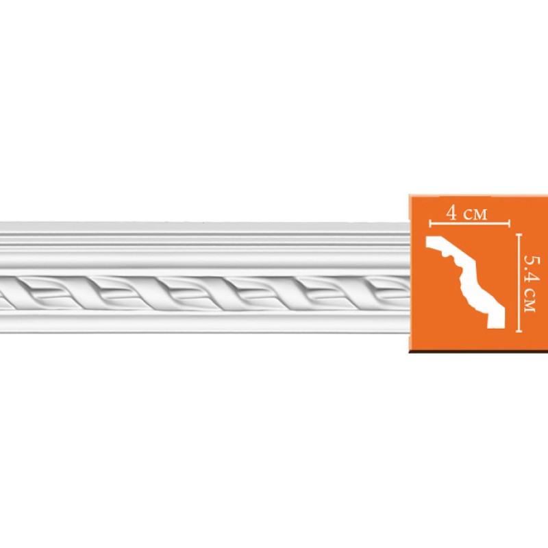 95081/18 FLEXIBLE плинтус DECOMASTER-2 (54х40х2400мм) в Казани