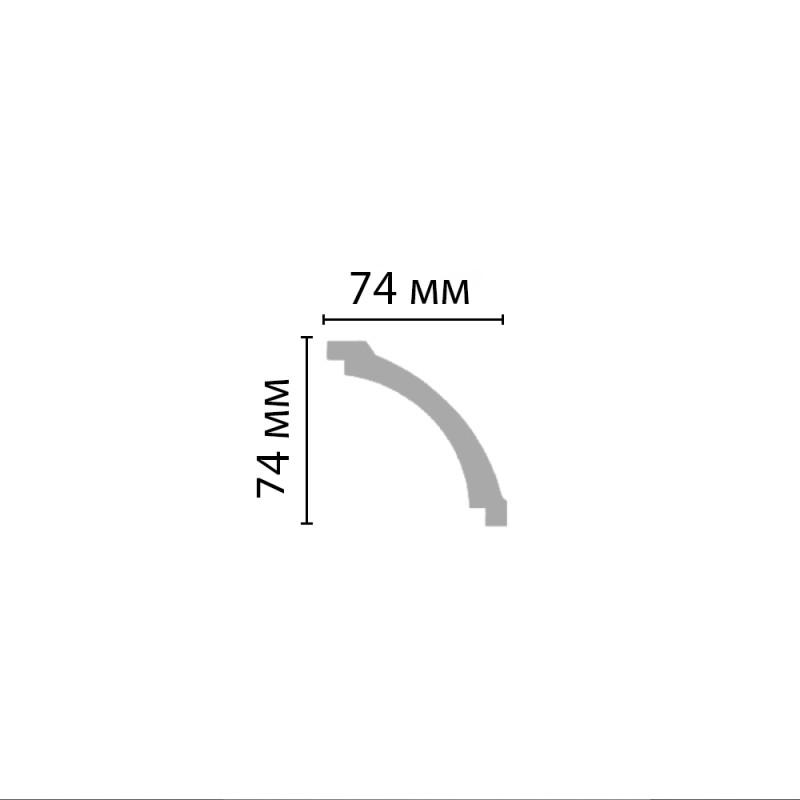 96616/34 плинтус DECOMASTER-2 (74х74х2400мм) [96005] в Казани