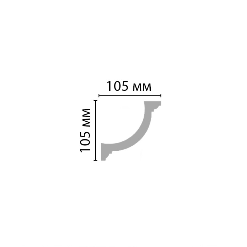 96689/24 плинтус DECOMASTER-2 (105х105х2400мм) в Казани