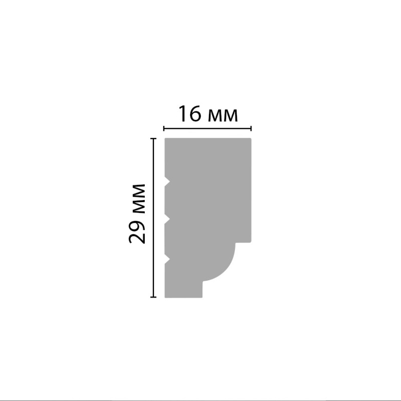 D011/56 Молдинг ДМ(29*16*2000 мм) в Казани