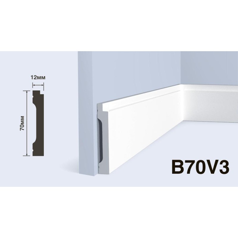 Плинтус Hiwood B70V3 70*12*2000 мм