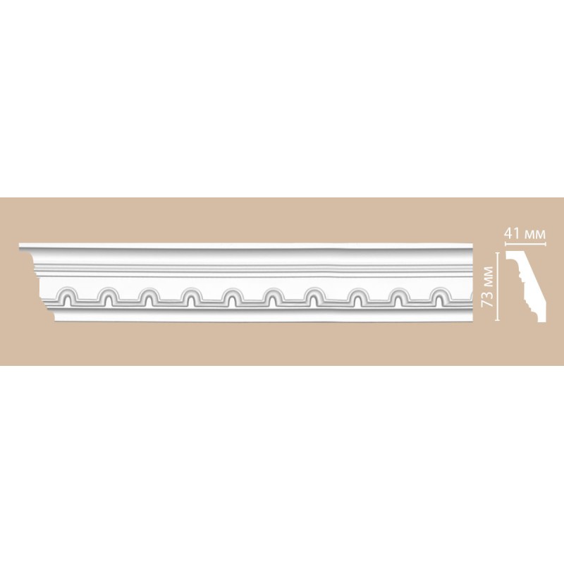 95112/10 FLEXIBLE плинтус DECOMASTER-2 (73х41х2400мм) в Казани