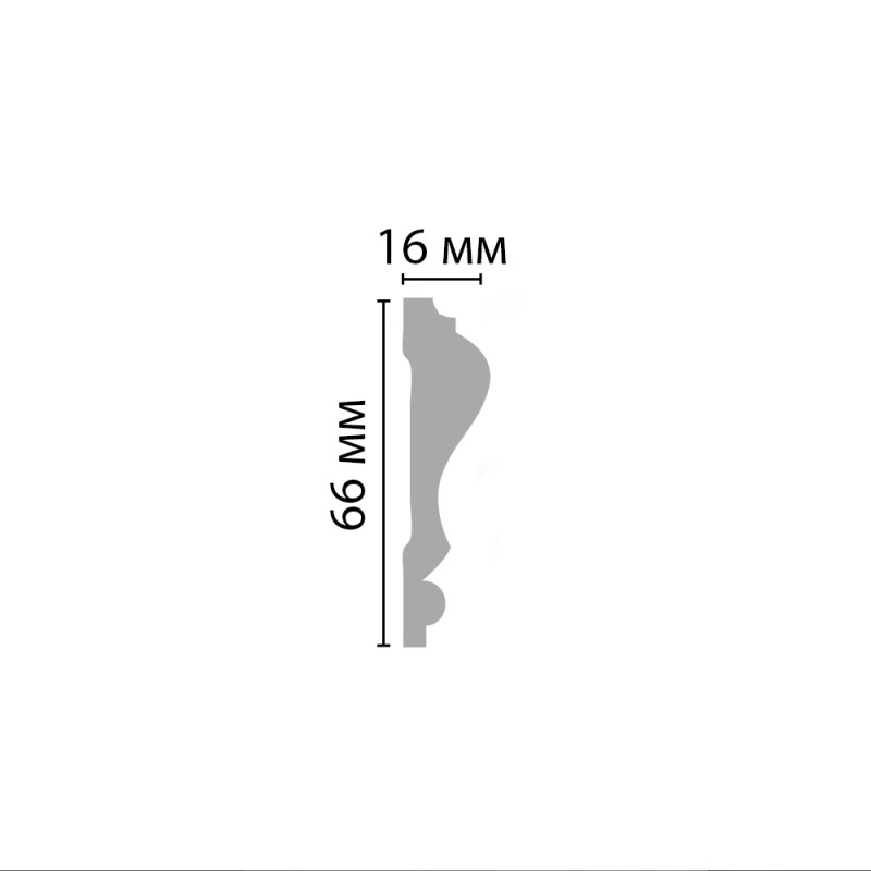 D022/30 молдинг ДМ(66*16*2000 мм) в Казани