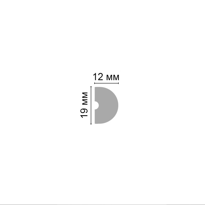 Молдинг гладкий Decomaster D034 ДМ (19*12*2000мм) в Казани