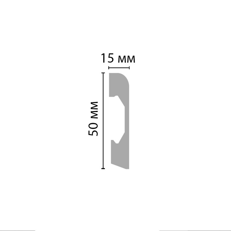 A038/43 Плинтус напольный (50*15*2000мм) в Казани