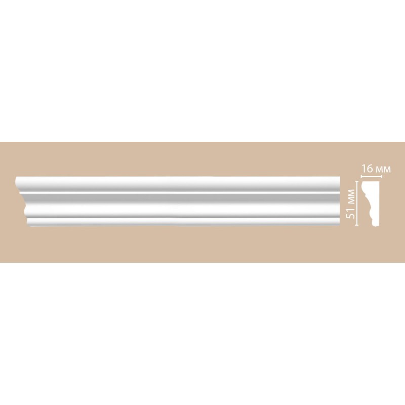 97164/36 FLEXIBLE молдинг DECOMASTER-2 (51х16х2400мм) в Казани