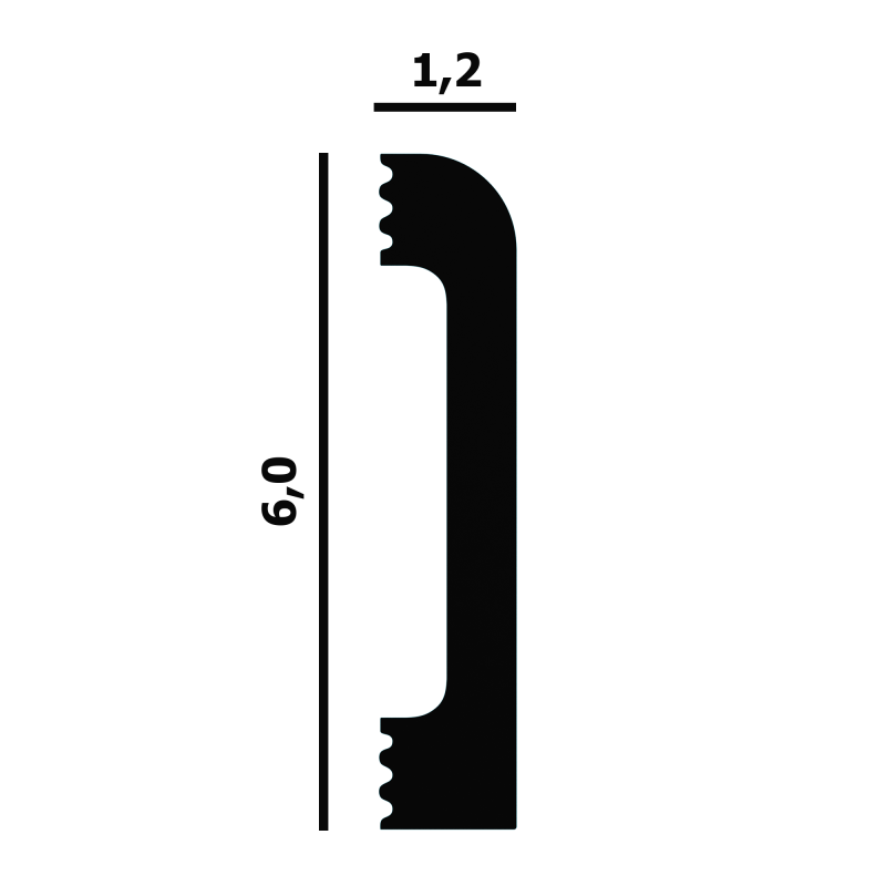 Плинтус напольный P67 Перфект Плюс в Казани