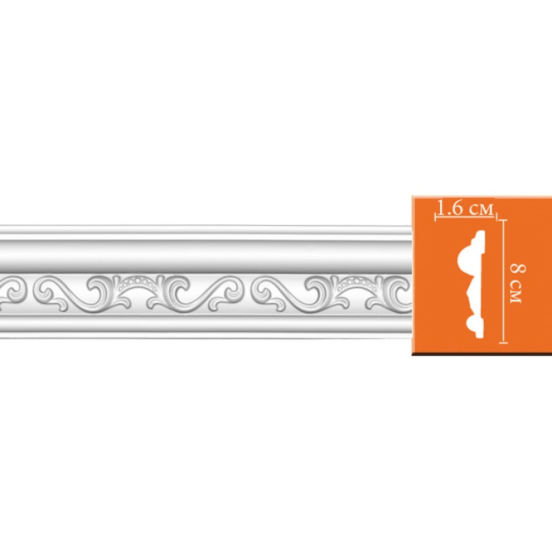 98646/36 молдинг DECOMASTER-2 (80х16х2400мм) [DT-8646] в Казани