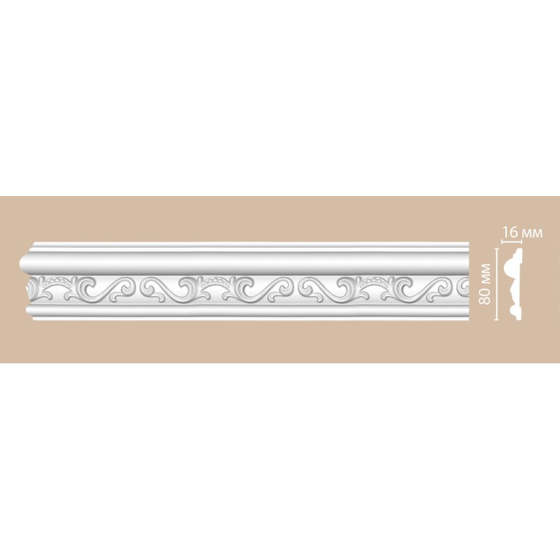 98646/36 молдинг DECOMASTER-2 (80х16х2400мм) [DT-8646] в Казани