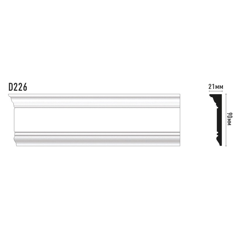 D226A/20 Плинтус ДМ(90*20*2000 мм) в Казани