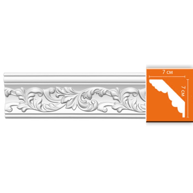 95775/12 FLEXIBLE плинтус DECOMASTER-2 (70х70х2400мм) в Казани