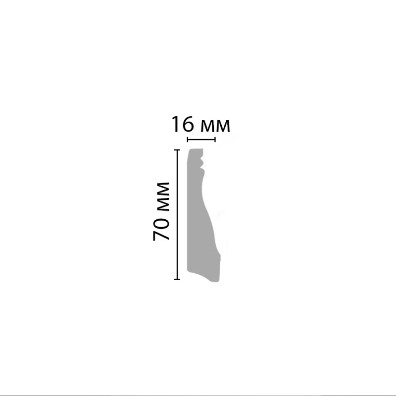 D193A/20 Плинтус(70*16*2000 мм) в Казани