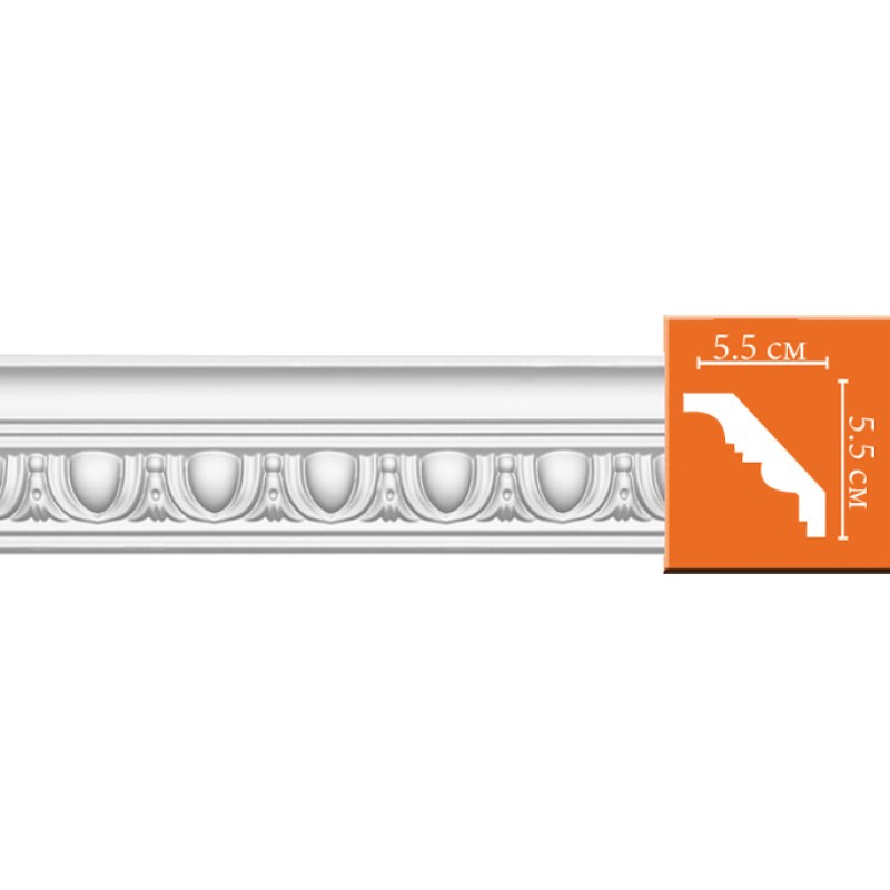 95613/16 FLEXIBLE плинтус DECOMASTER-2 (55х55х2400мм) в Казани