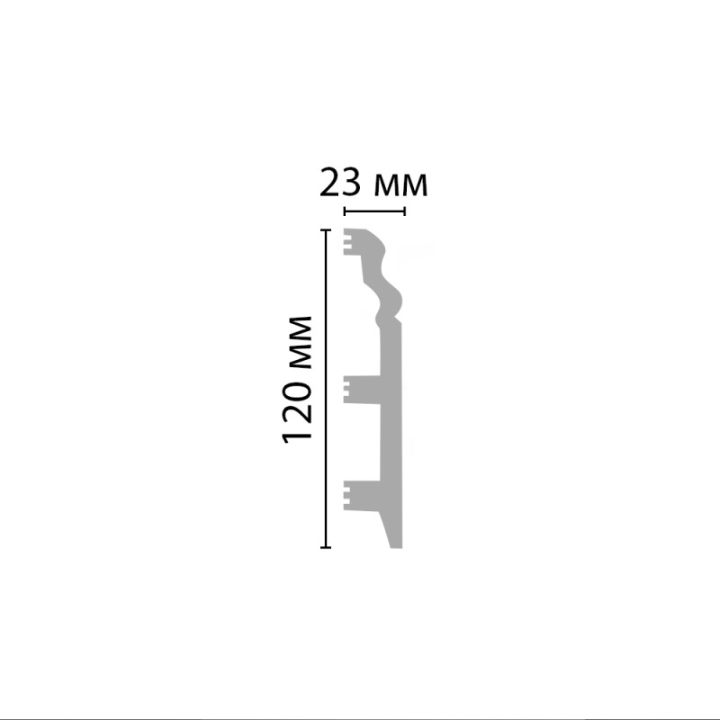 D233/8 Плинтус ДМ(120*23*2000 мм) в Казани