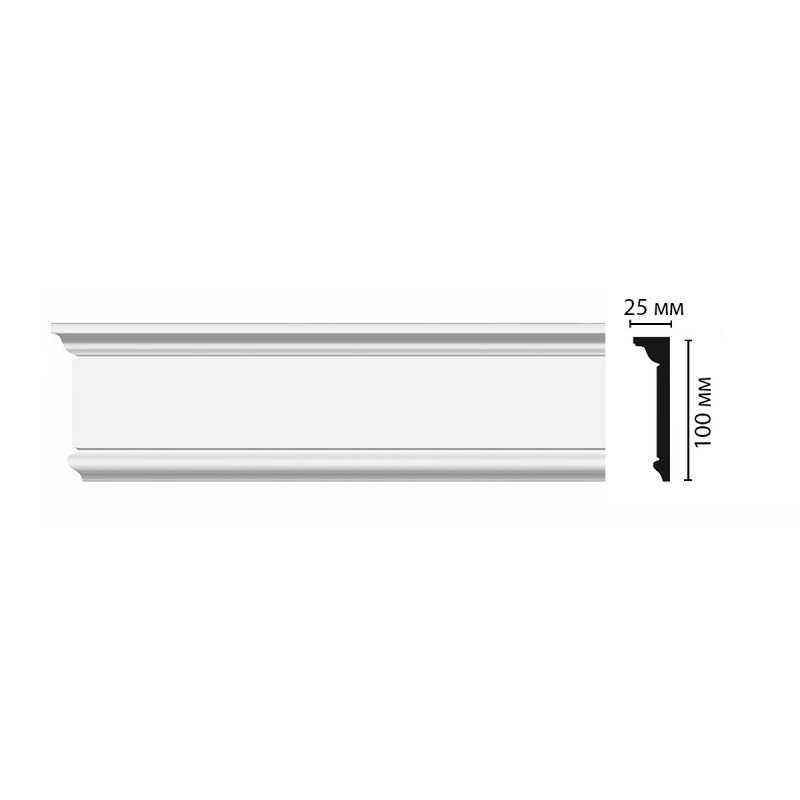 D227/16 Плинтус ДМ(100*25*2000 мм) в Казани