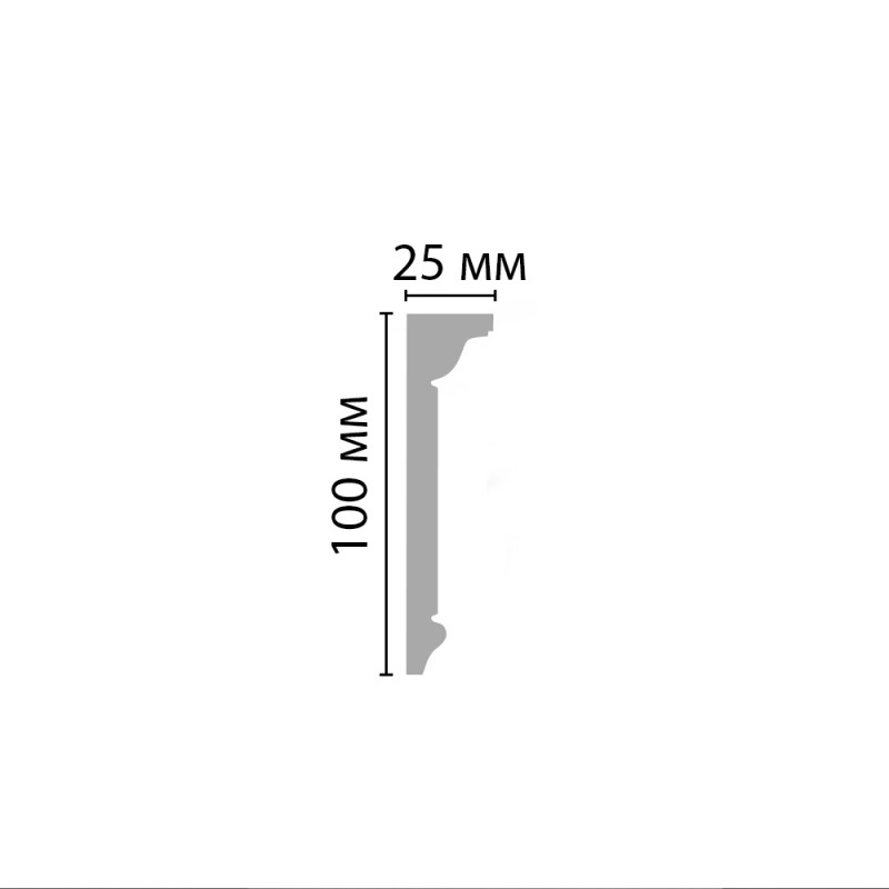 D227/16 Плинтус ДМ(100*25*2000 мм) в Казани