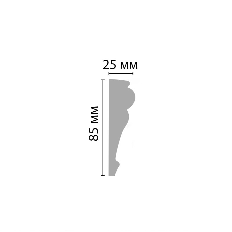 D152/18 Плинтус ДМ(85*25*2000 мм) в Казани