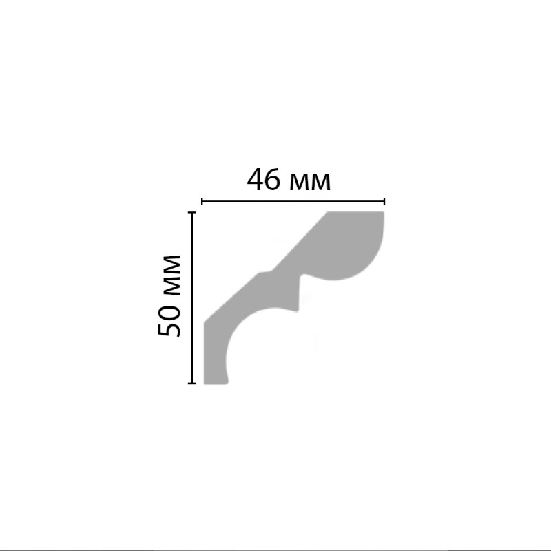 96669 ШК/75 плинтус DECOMASTER-3 (50х46х2400мм) в Казани
