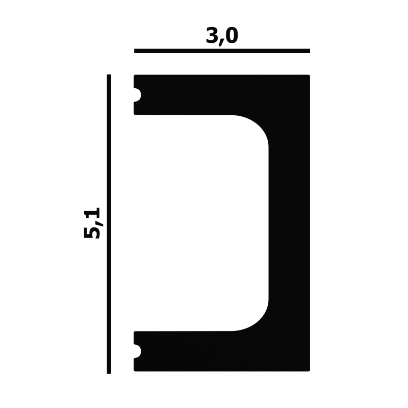Молдинг из Дюрополимера P86 Перфект Плюс в Казани