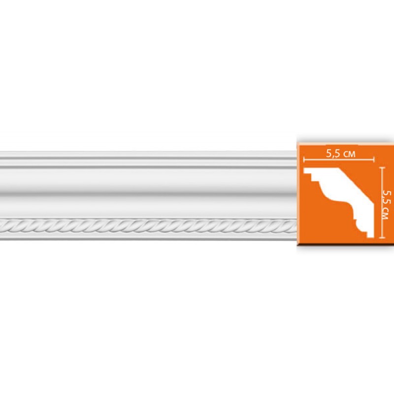 DT 138/34 плинтус DECOMASTER-2 (55х55х2400мм) в Казани