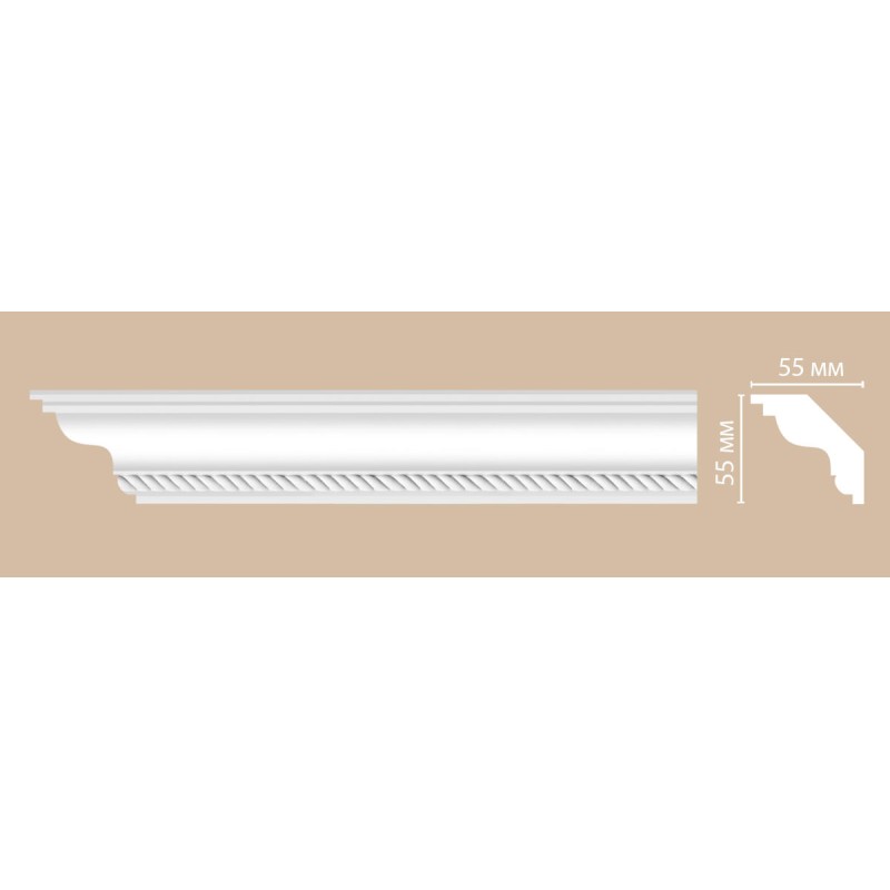 DT 138/34 плинтус DECOMASTER-2 (55х55х2400мм) в Казани