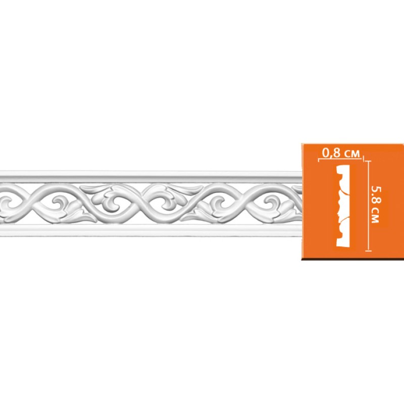 98008/60 молдинг DECOMASTER-2 (58х8х2400мм) в Казани