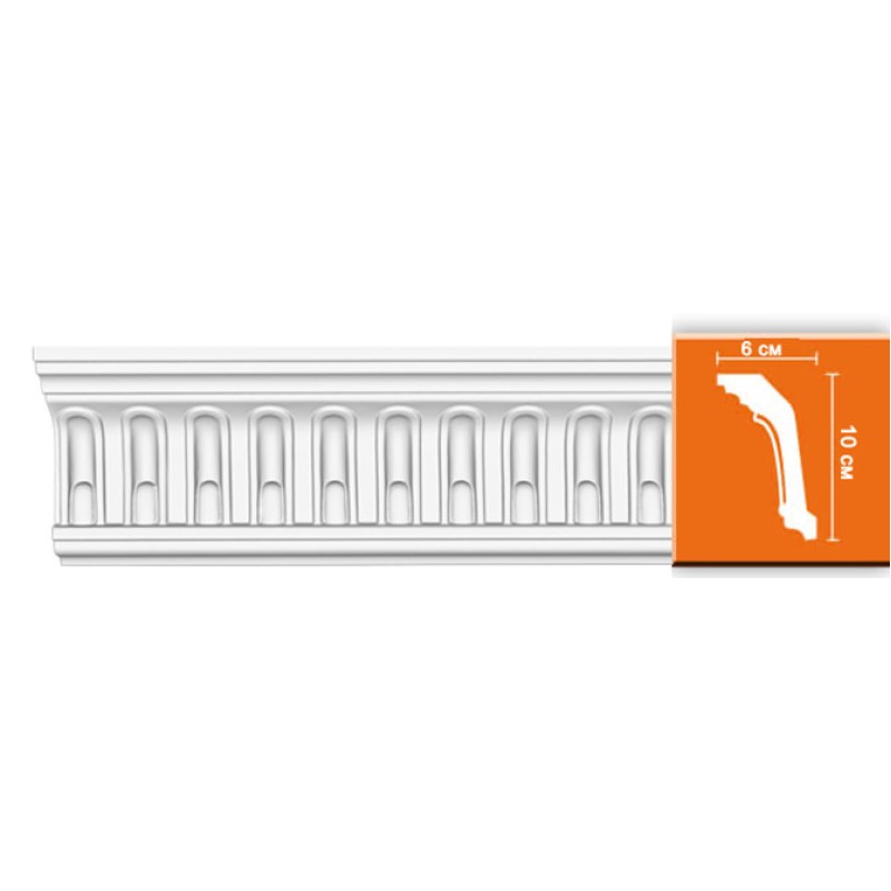 DT 9813 гибкий потолочный плинтус с орнаментом в Казани