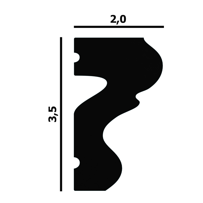 Молдинг из Дюрополимера P76 Перфект Плюс в Казани