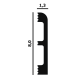 Плинтус P83F гибкий