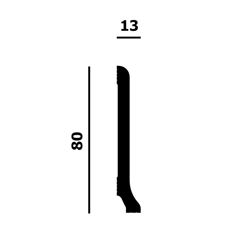 Плинтус напольный P223