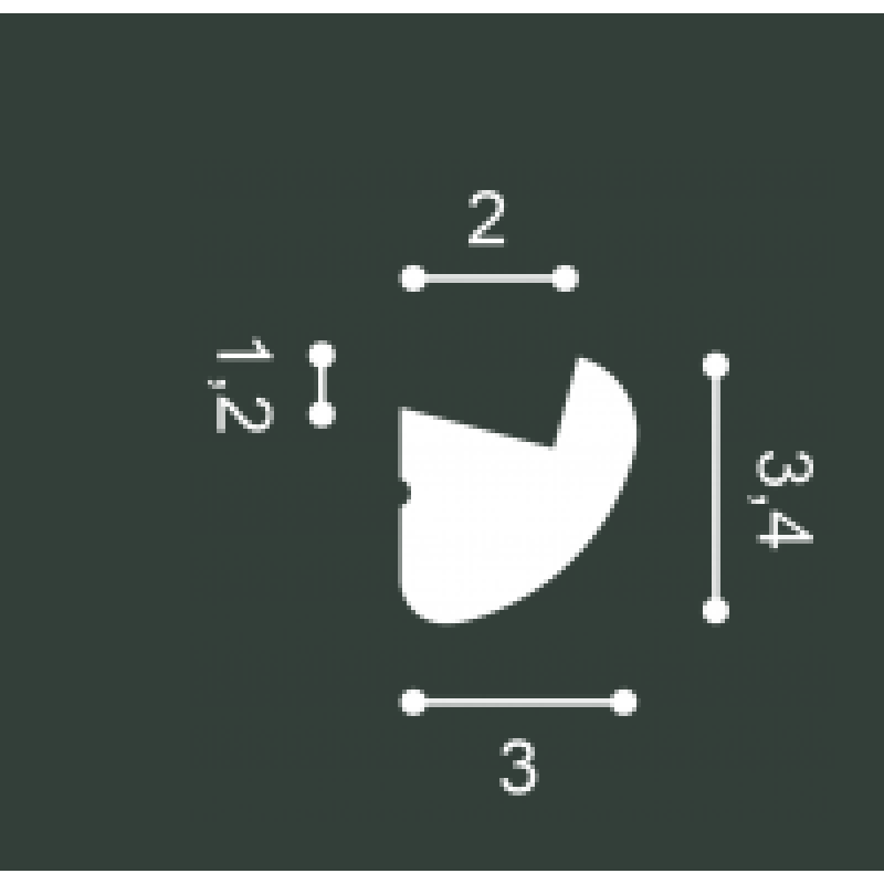 Карниз скрытого освещения CX188 Orac Decor в Казани