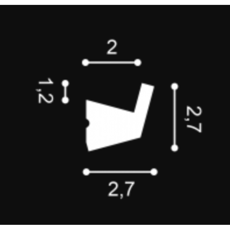 Гибкий карниз скрытого освещения CX189 Orac Decor в Казани