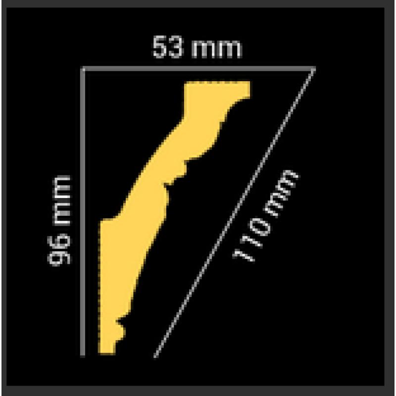 Потолочный плинтус glanzepol GP29 в Казани