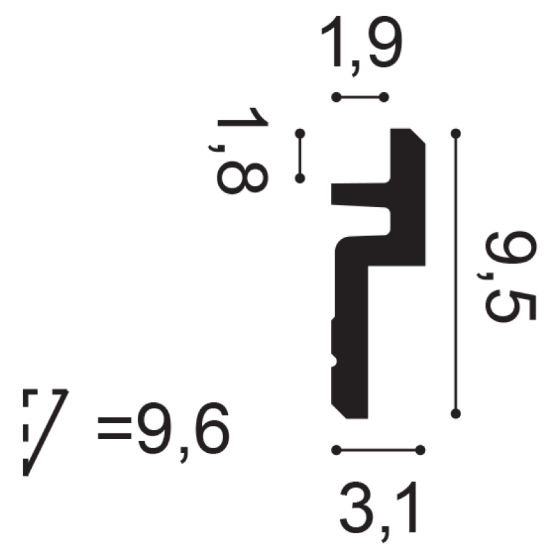 C394 Карниз Steps Orac Decor в Казани