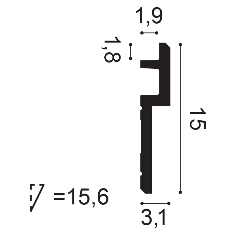 C395 Карниз Steps Orac Decor в Казани