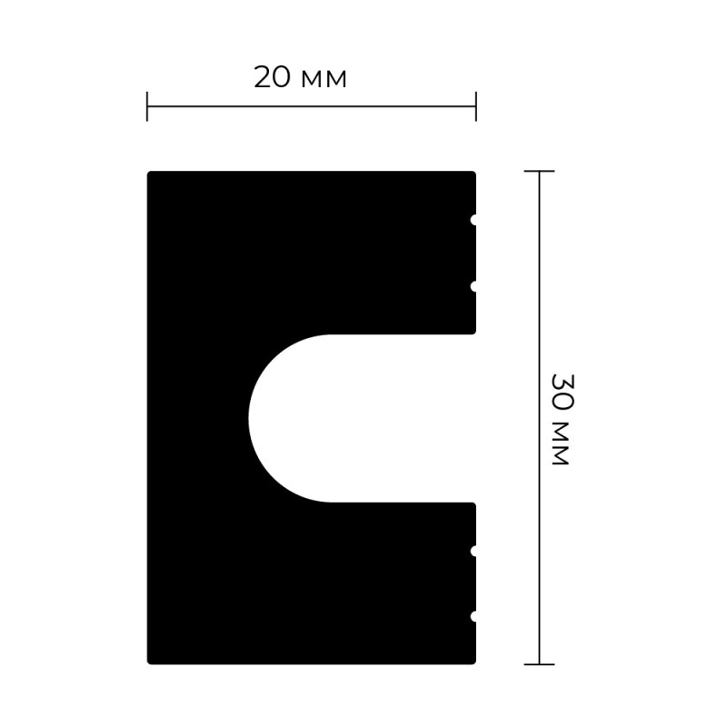 Рейка из ударопрочного XPS ПраймДекор iX B30 30/20