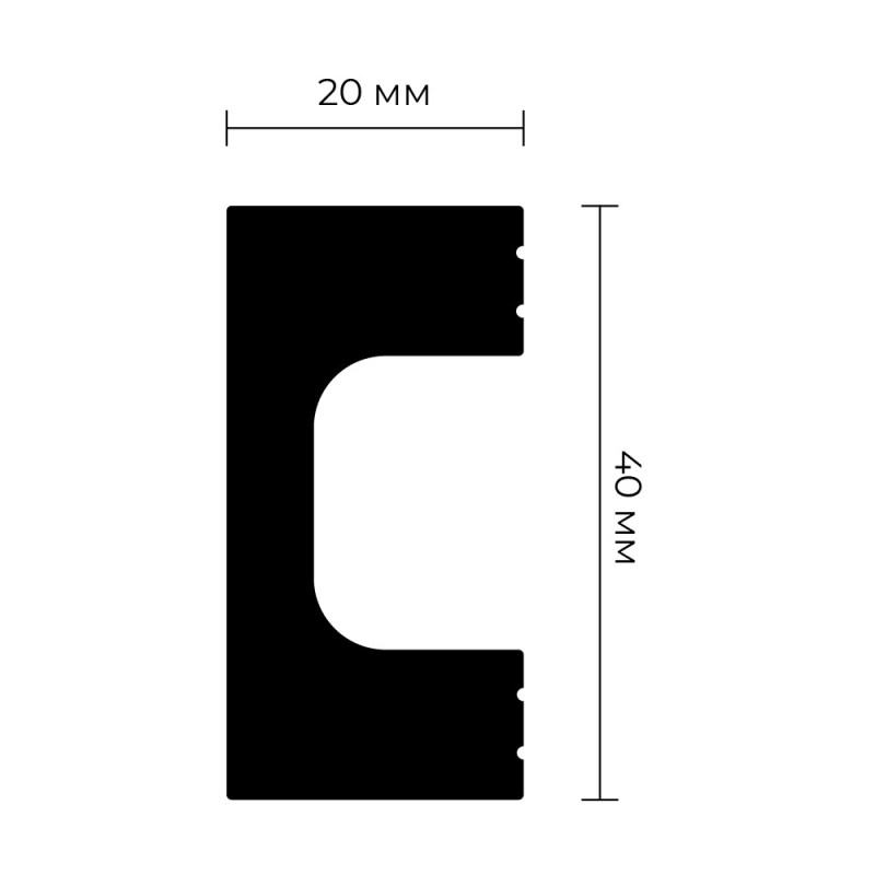 Рейка из ударопрочного XPS ПраймДекор iX B40 40/20