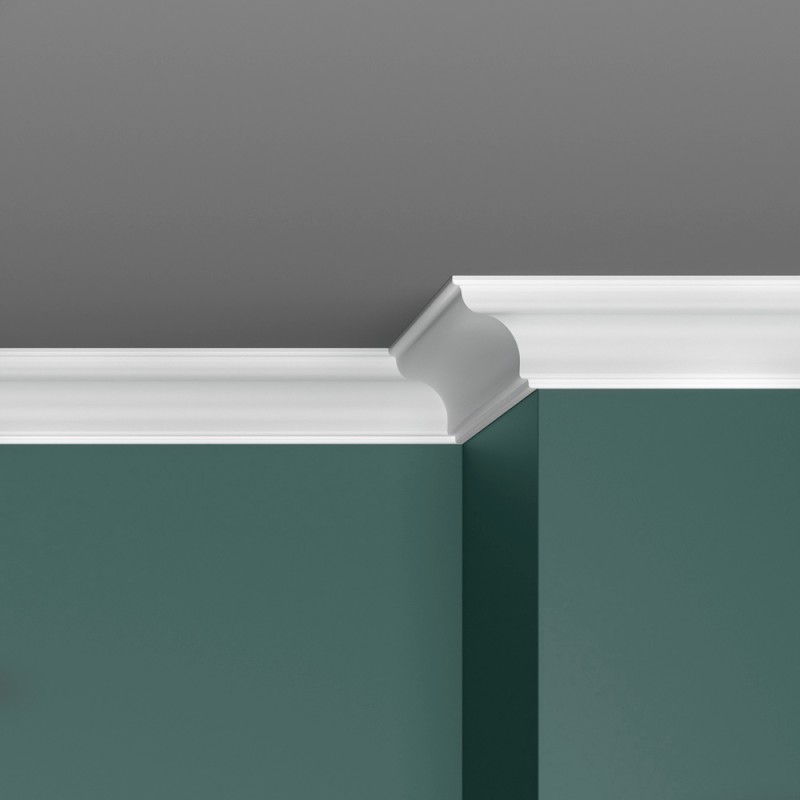 Плинтус потолочный ПраймДекор C-65 55/50 в Казани