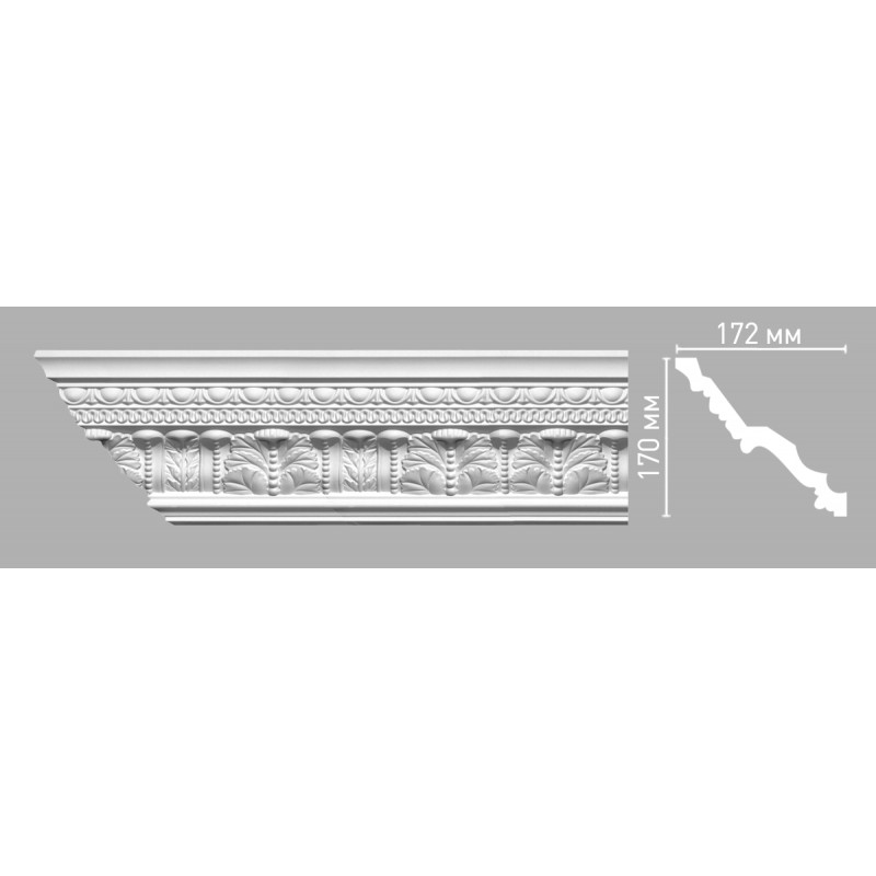 95141 ШК/11 плинтус DECOMASTER-3 (170х172х2400мм) в Казани