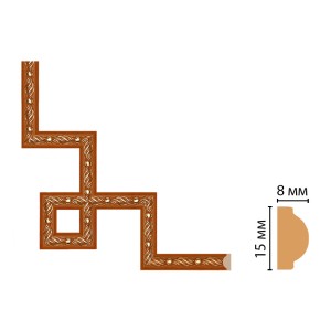 Декоративный угловой элемент 130-3-53 (200*200)